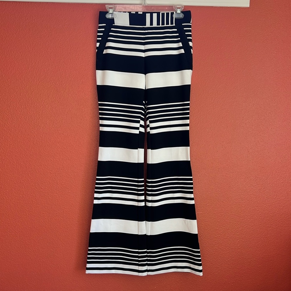 INC black and white striped pants